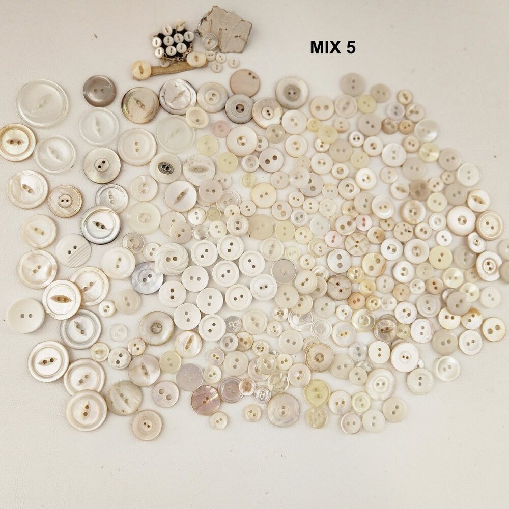Antique Vintage Button Assorted Mix Lot 5 RARE COLLECTIBLE
